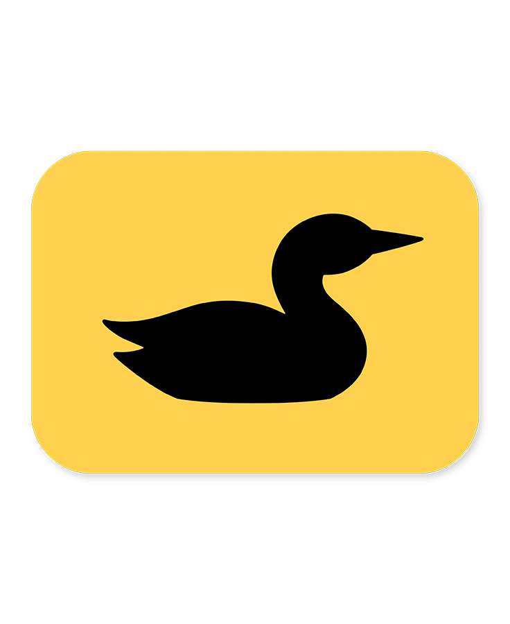Loon Icon Sticker