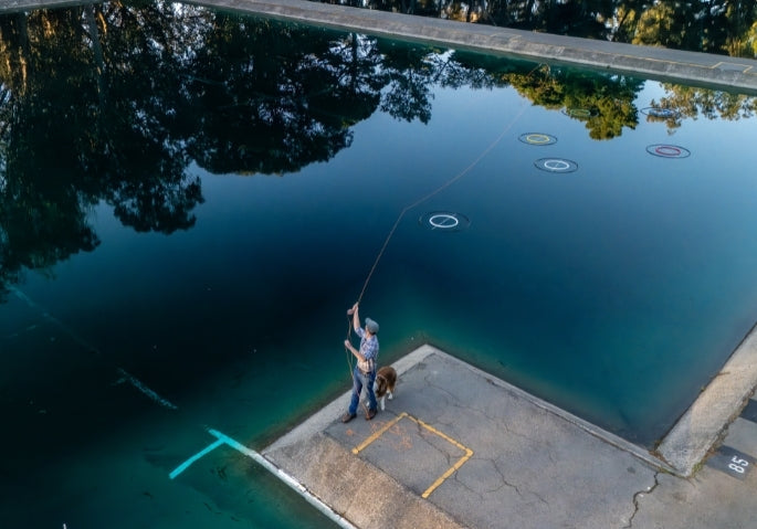 Man fly fishing