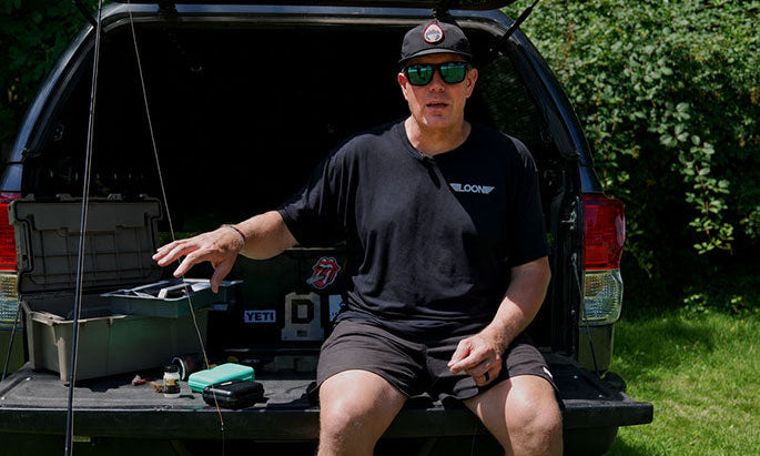 Man fly fishing