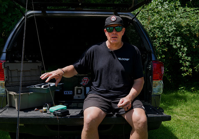 Man fly fishing