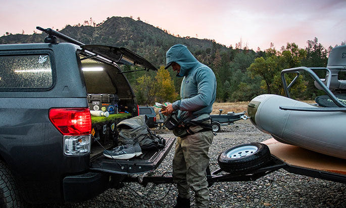 Man fly fishing