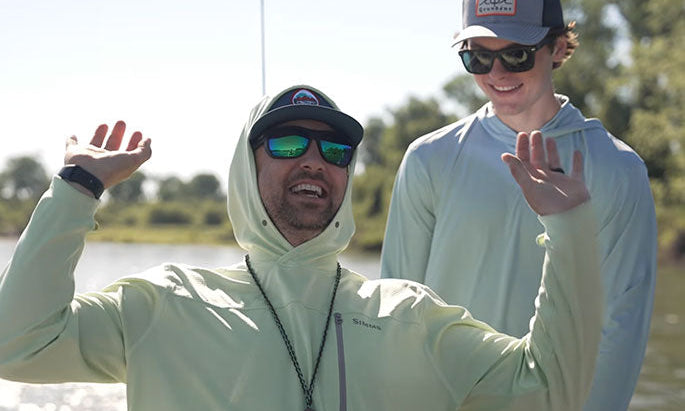 Man fly fishing