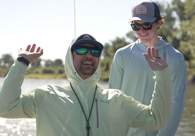 Man fly fishing