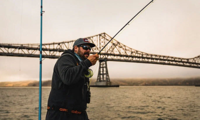 Man sitting in a fishing boat