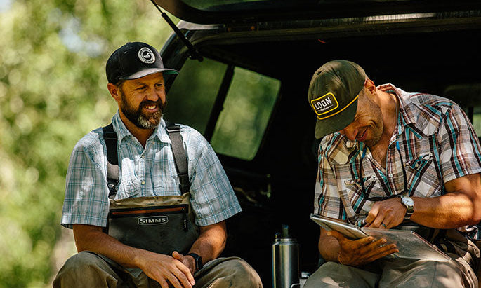 Man fly fishing