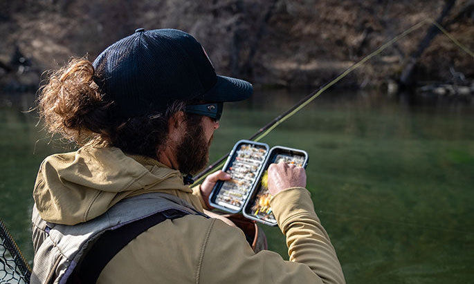 Man fly tying