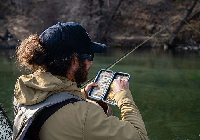 Man fly tying