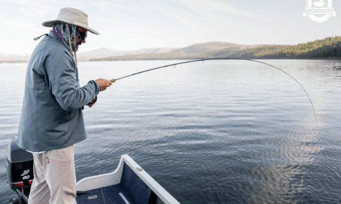 Man fly fishing
