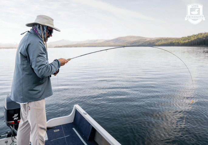 Man fly fishing