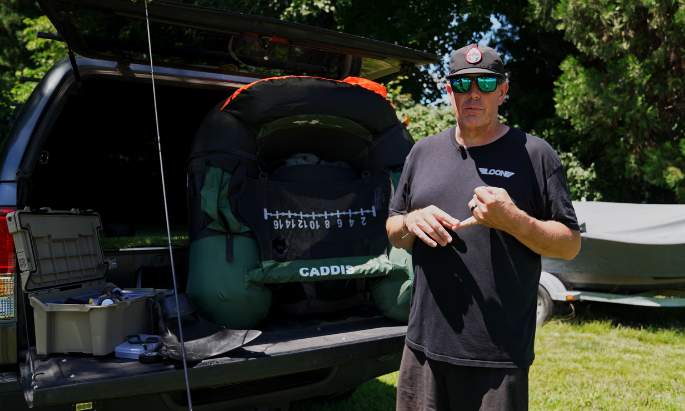 Man fly fishing