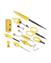 Olax 16-Piece Fly Tying Kit In Wooden Box – Includes Vise, Whip Finisher, And Quality Tools