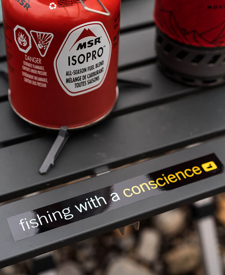 Fishing With A Conscience Sticker | Loon Outdoors