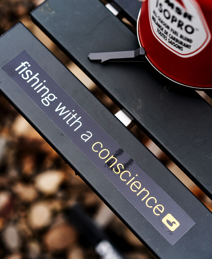 Fishing With A Conscience Sticker | Loon Outdoors